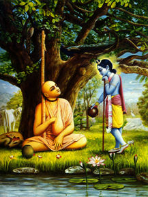 Madhavendra meets Krsna