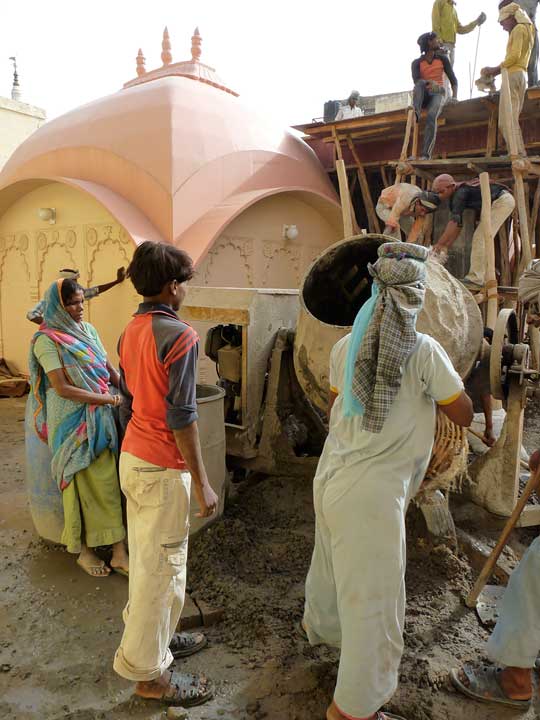 Rupa Goswami Kirtan Hall construction