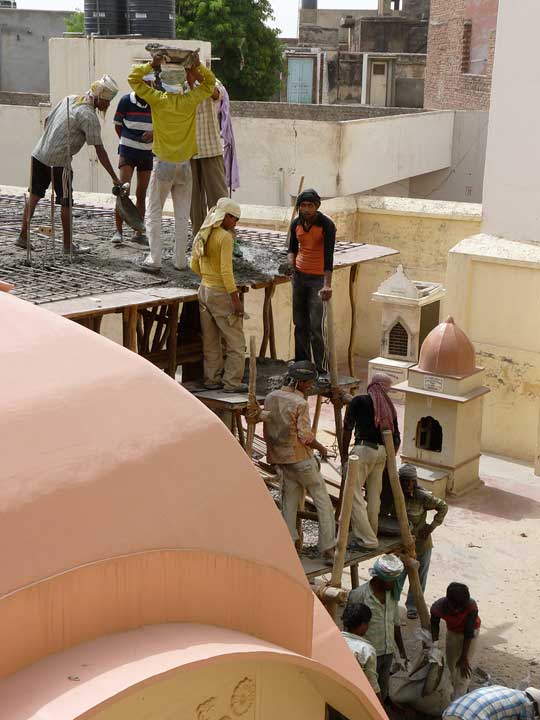 Rupa Goswami Kirtan Hall construction