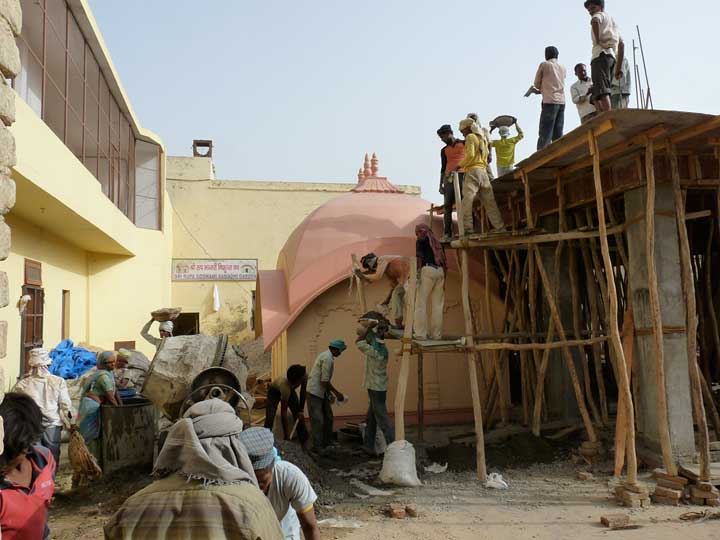 Rupa Goswami Kirtan Hall construction