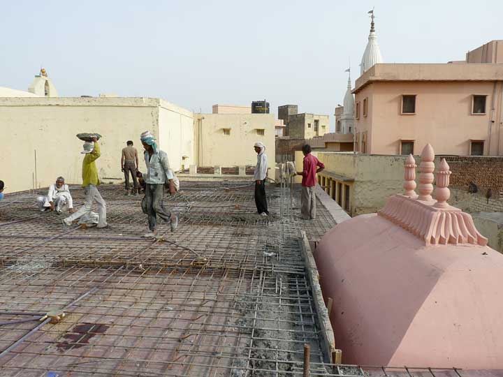 Rupa Goswami Kirtan Hall construction