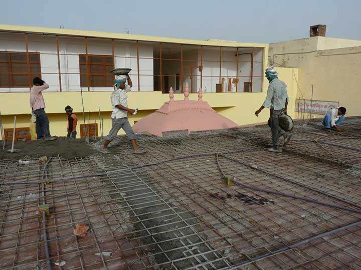 Rupa Goswami Kirtan Hall construction