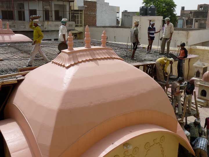 Rupa Goswami Kirtan Hall construction