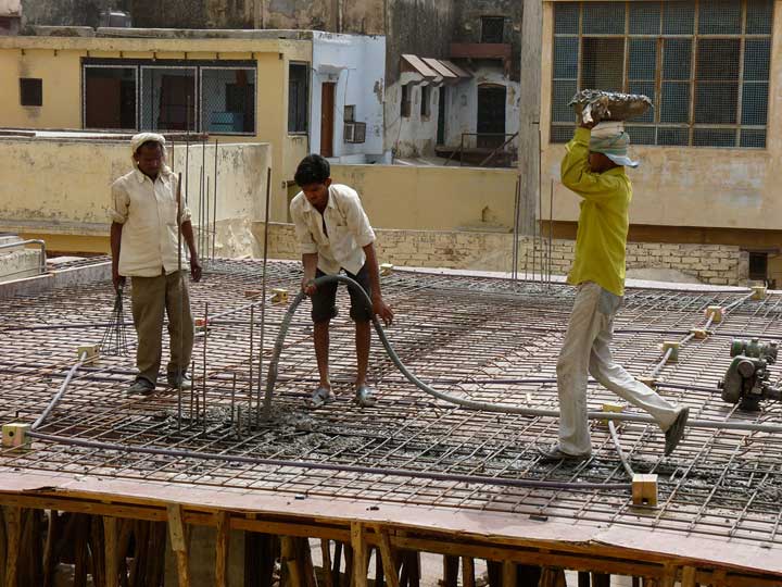 Rupa Goswami Kirtan Hall construction