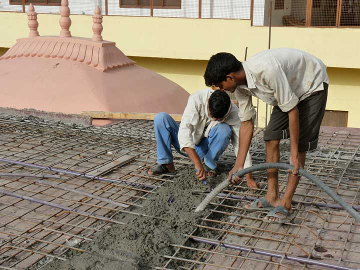 Rupa Goswami Kirtan Hall construction