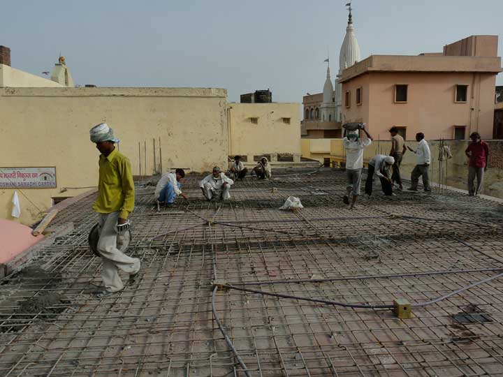 Rupa Goswami Kirtan Hall construction