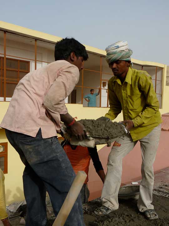 Rupa Goswami Kirtan Hall construction